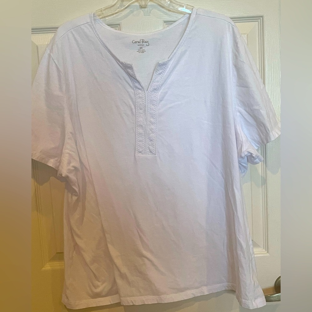 # 3x White Embellished Tee